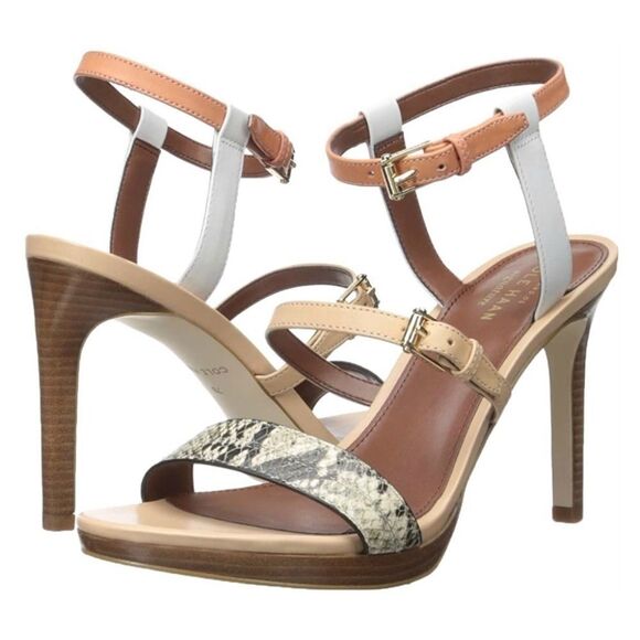 COLE Haan Ayana Roccia Snake Print Strappy Sandal - Picture 1 of 16